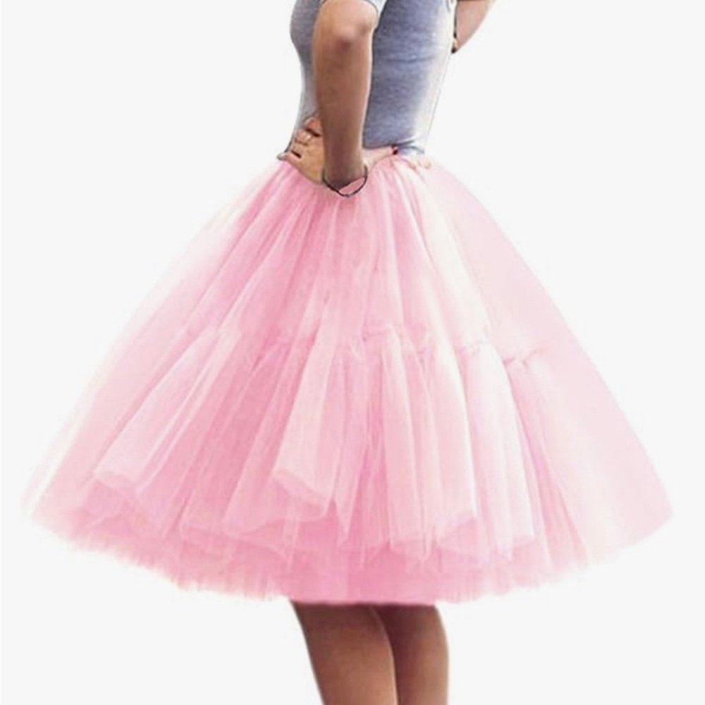 Tulle pink tutu skirt